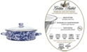 Golden Rabbit Cobalt Swirl Enamelware Collection 5 Quart Saute Pan